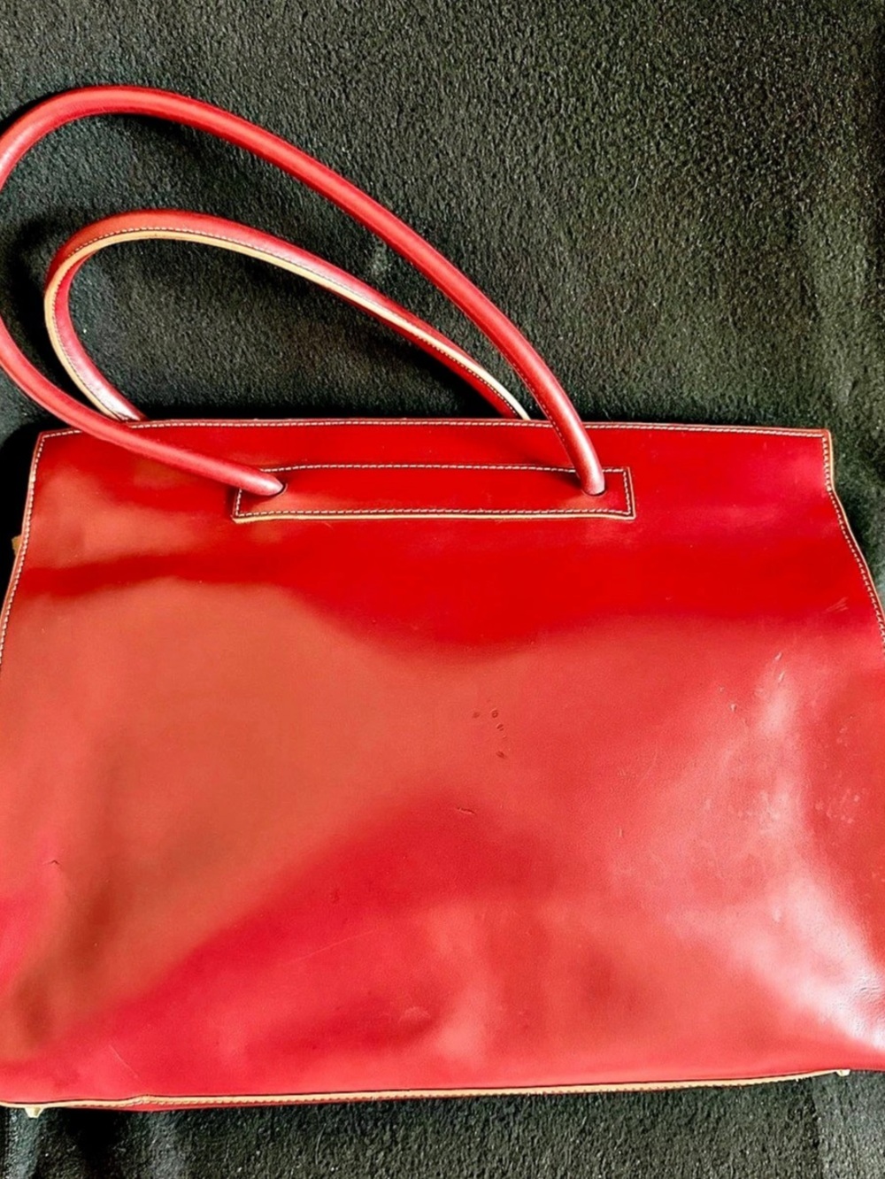 Lodis Color Block Shoulder Bag in Red & Blue